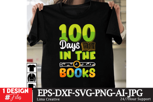 100 Days in the Books: Graphics & T-Shirt Designs
