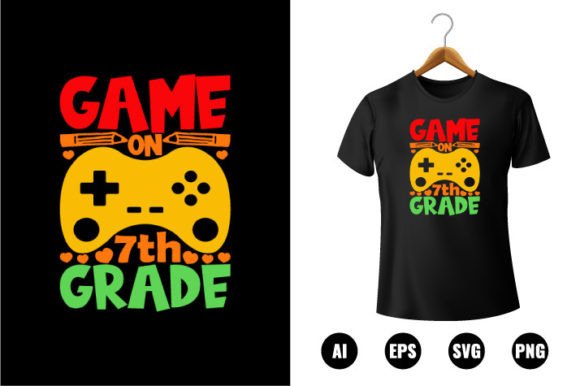 7th Grade Game Graphics for T-Shirt Designs