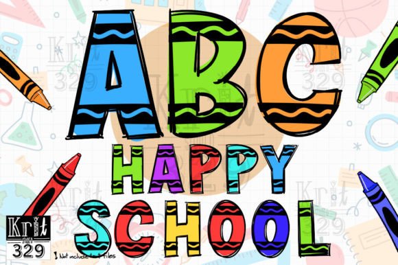 Alphabet Crayon Clipart and Number Graphics