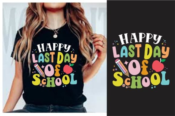 Happy Last Day of School Retro SVG Graphics