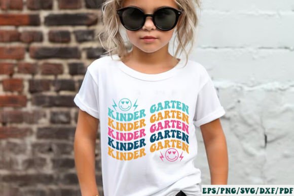 Kinder Garten Retro SVG: Graphics for Crafts